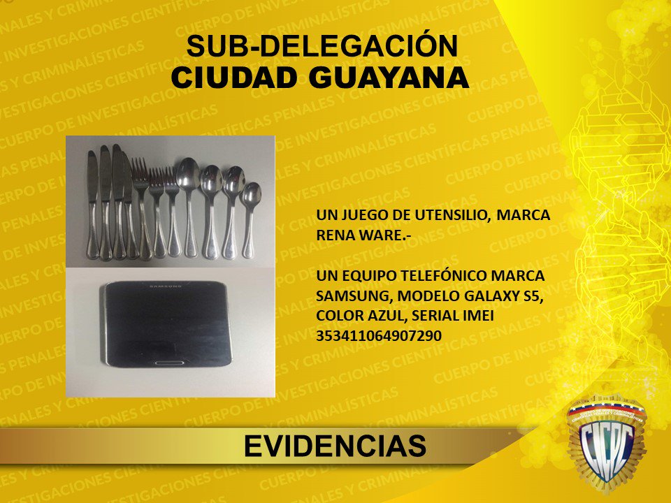La Redip Guayana, Delegación Estadal Bolívar, Sub-Delegación Ciudad Guayana, realizan aprehensión de un ciudadano por los delitos Contra la Propiedad (Robo) y Robo de Vehículo <a href="/DouglasRicoVzla/">Douglas Rico</a>  <a href="/PRENSACICPC/">PRENSA CICPC</a>  <a href="/CICPCPREVENCION/">PREVENCIÓN INTEGRAL DEL DELITO CICPC</a> <a href="/lisandroCICPC/">Lisandro Alfonzo</a>