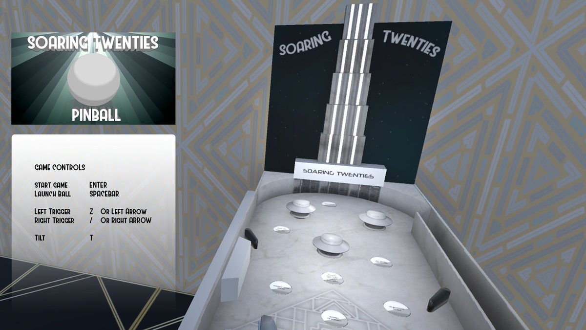 RyannMcCorkell's tweet image. Aww! I got an honorable mention in the 2nd GameDevJon Community Game Jam! Most Improved. :D You can play Soaring Twenties pinball here: ryann.ca/soaringtwenties @GameDevJon @unity3d #gamedevjongamejam Can&apos;t wait for the next one!