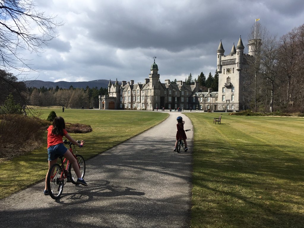 A great day for a cycle around Balmoral Castle. #spring
