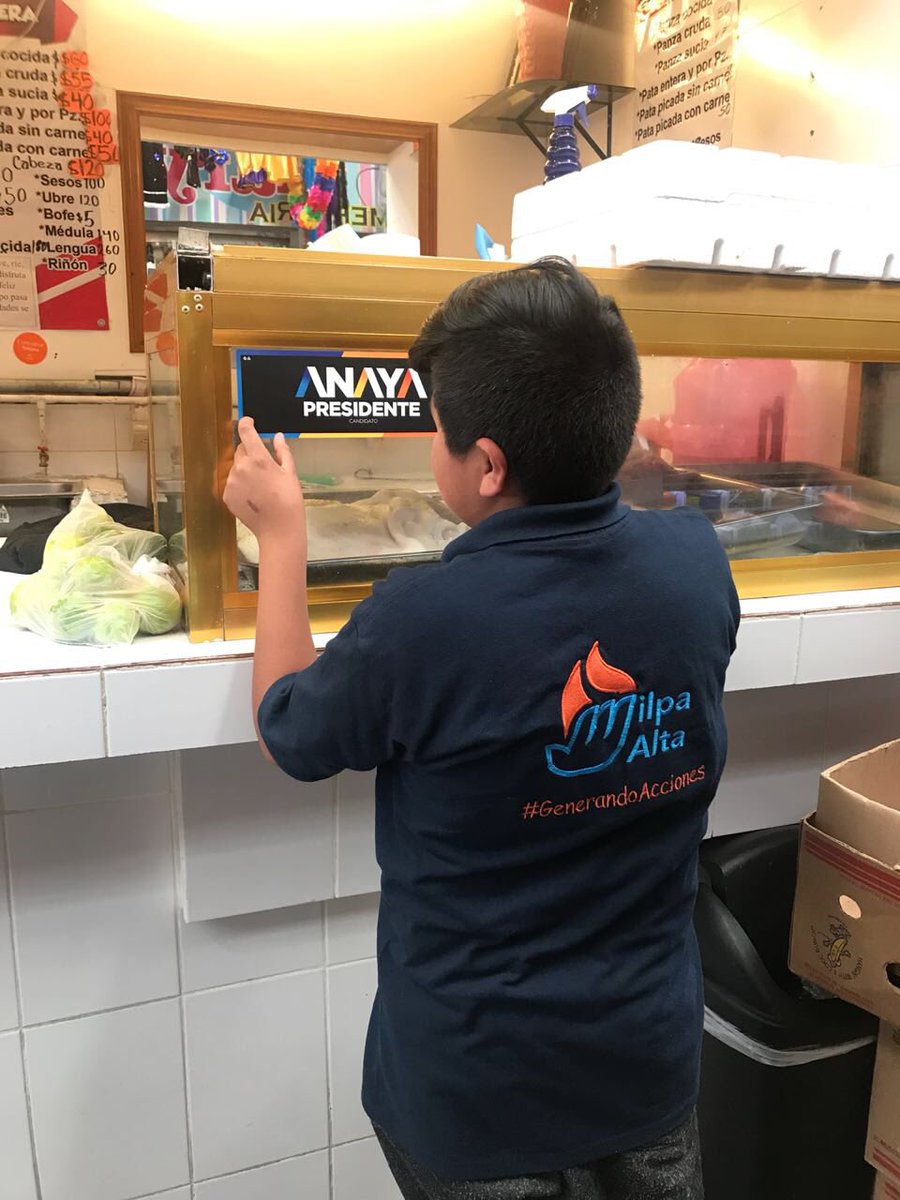 AJMilpaAlta's tweet photo. Los jóvenes y los niños estamos seguros de que @RicardoAnayaC será nuestro próximo Presidente de México, y el día de hoy salimos a las calles a dar a conocer sus propuestas.
¡Juntos hasta la victoria! 🇲🇽
#DeFrenteAlFuturo
#AnayaPresidente
#GenerandoAcciones https://t.co/IEwvI4A4M9
