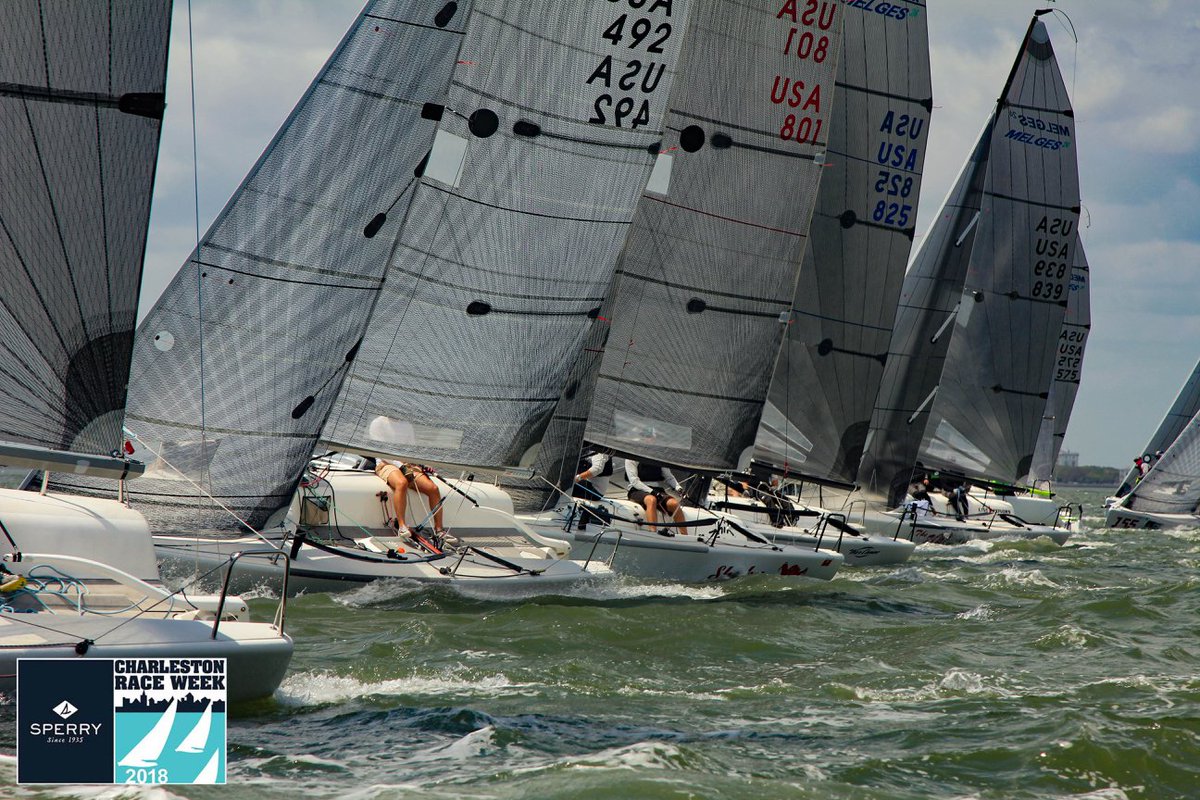Melges_24's tweet photo. Brian Porter's FULL THROTTLE USA849 takes an early lead in #Melges24 fleet at the @sperry @CHSRaceWeek 2018 - ➡️ Check the results https://t.co/PySfQOZJng 📸 Photos by @karenryanphoto @Melges_24 @USMelges24 @MelgesUSA @Melges24Canada #SperryCRW #SCRW18 https://t.co/380FRqqH78