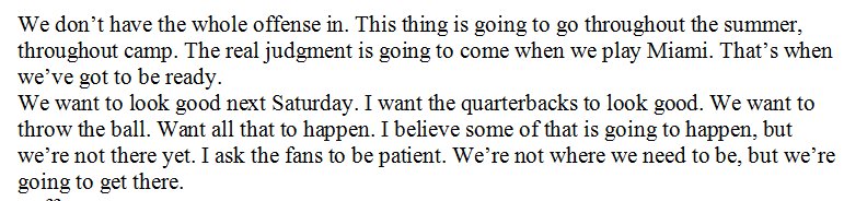 RossDellenger's tweet photo. #LSU coach Ed Orgeron on message to fans expecting a lot out of the quarterbacks/offense during the spring game. https://t.co/d2XZ1QYd00
