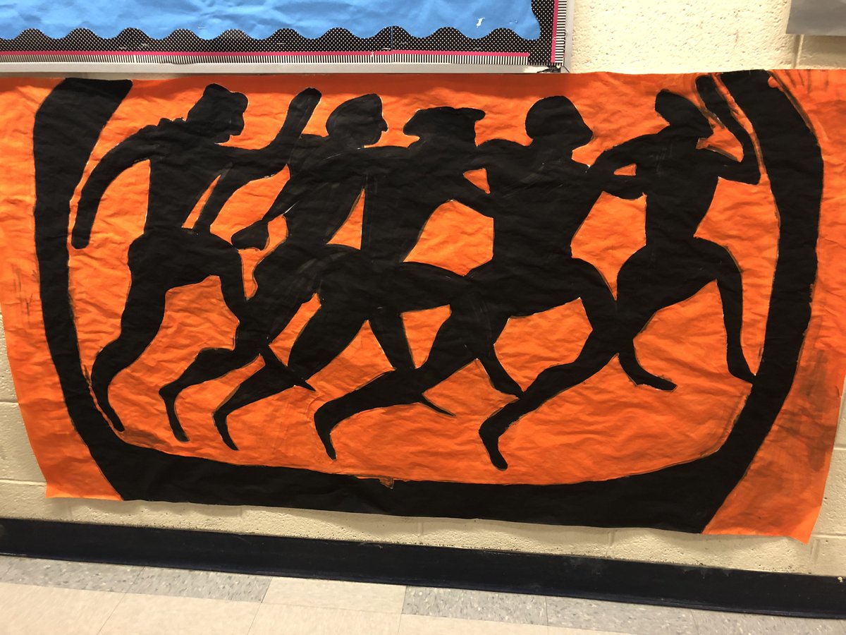 Greek Art in my classroom this week