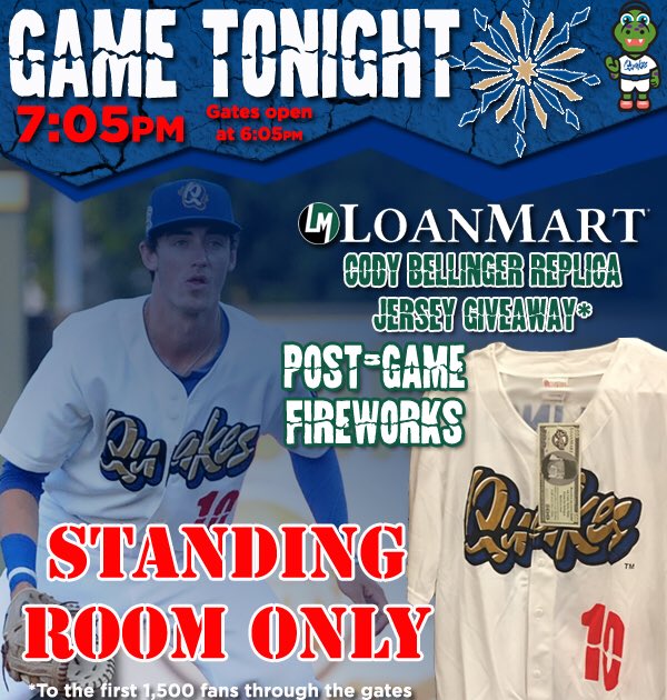 Rancho Cucamonga Quakes on Twitter: Standing Room Only Tickets