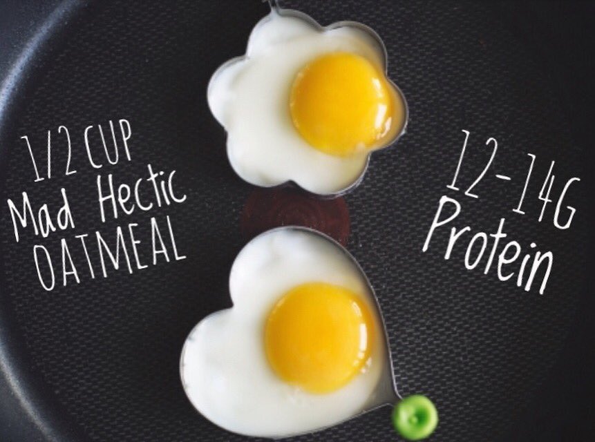 Did you know that just one serving of Mad Hectic Oatmeal provides as much protein as two eggs? 🍳🍳

PLUS extra omega-3s, fiber, iron and magnesium!