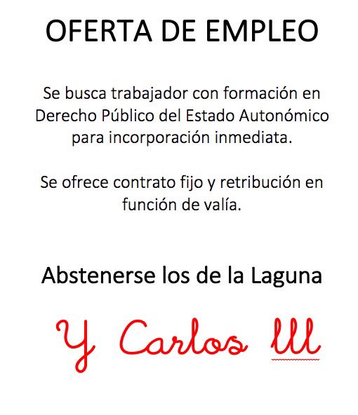 Abstenerse los de la Laguna y Carlos III #L6Nmáster