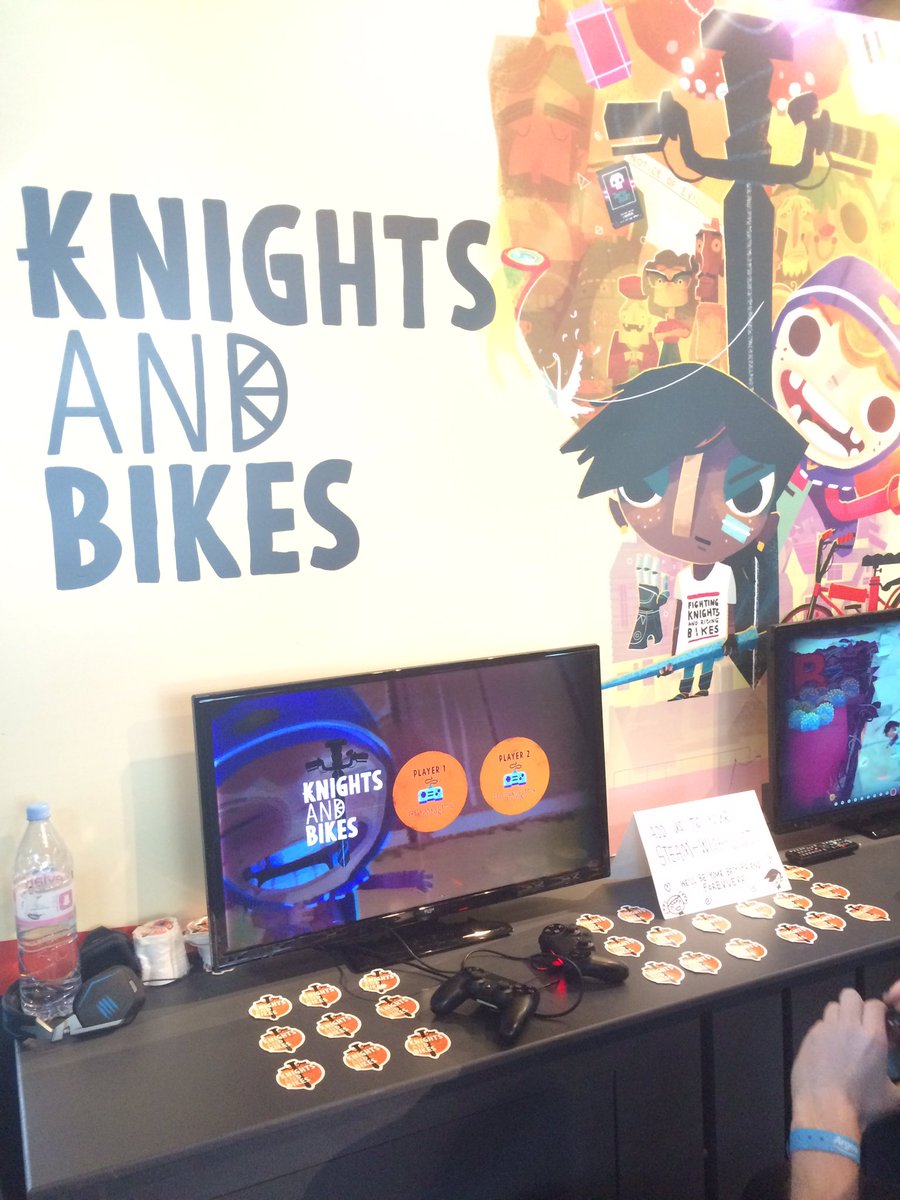 TheGameVaultUK's tweet photo. Amazing day at #EGXRezzed #Rezzed2018 playing Knights and Bikes, Iconoclasts and Forgotton Anne @konjak_news @foamswordgames @ForgottonAnne https://t.co/MDo5mYLc3o