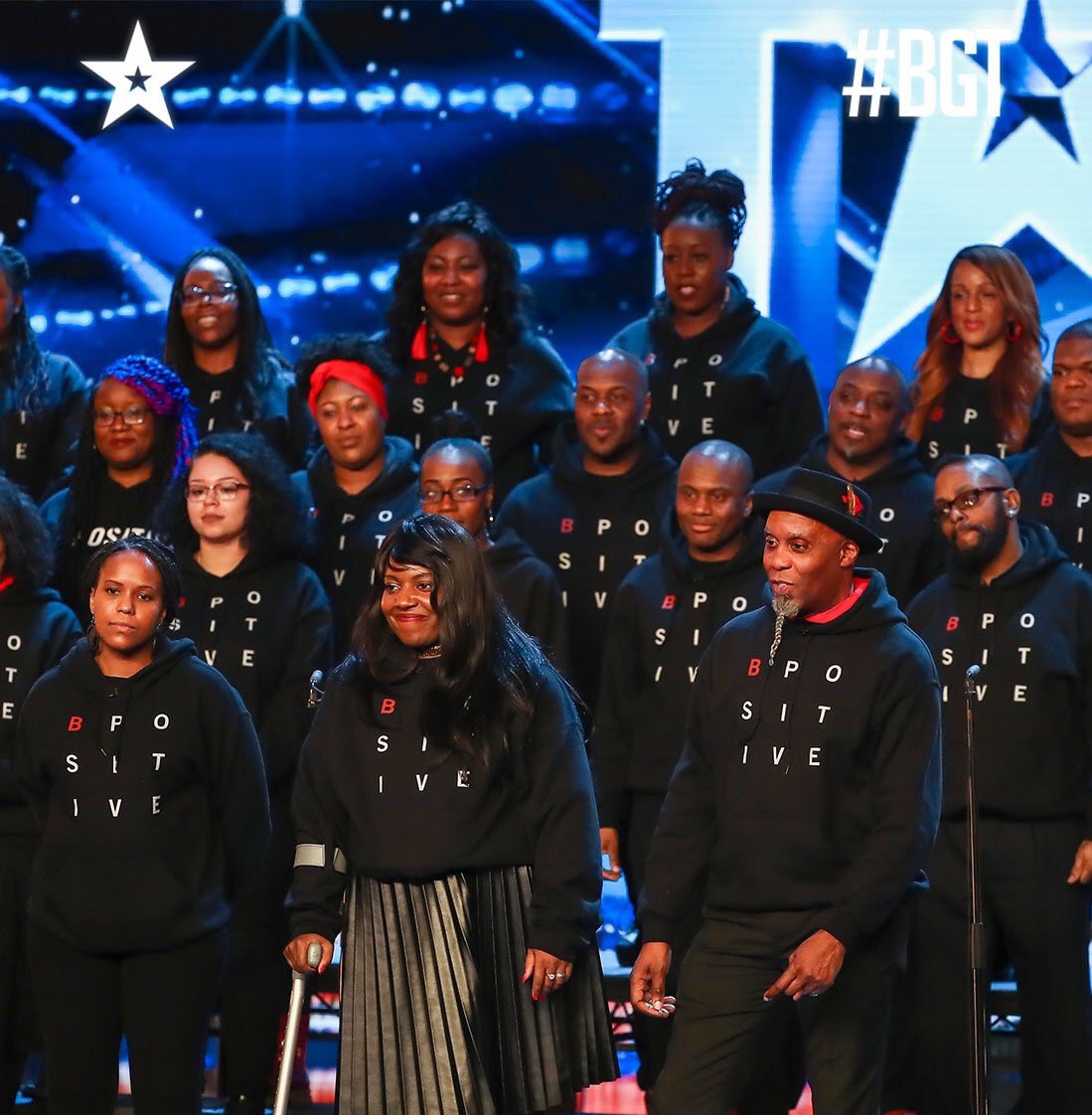 GiveBloodNHS's tweet photo. Make some noise for the @bpositivechoir! #BGT 🙌🏽 https://t.co/cU9K9ezAp1