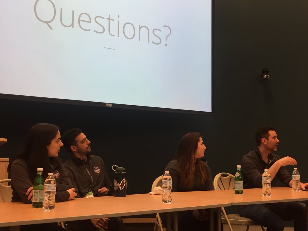 ITXcorp's tweet photo. After a successful #panel discussion, with @ITXcorp, the teams are well into the start of their projects! #uxdesign #development #codelocal #HackUpstateXI https://t.co/BmR3HlOcF5