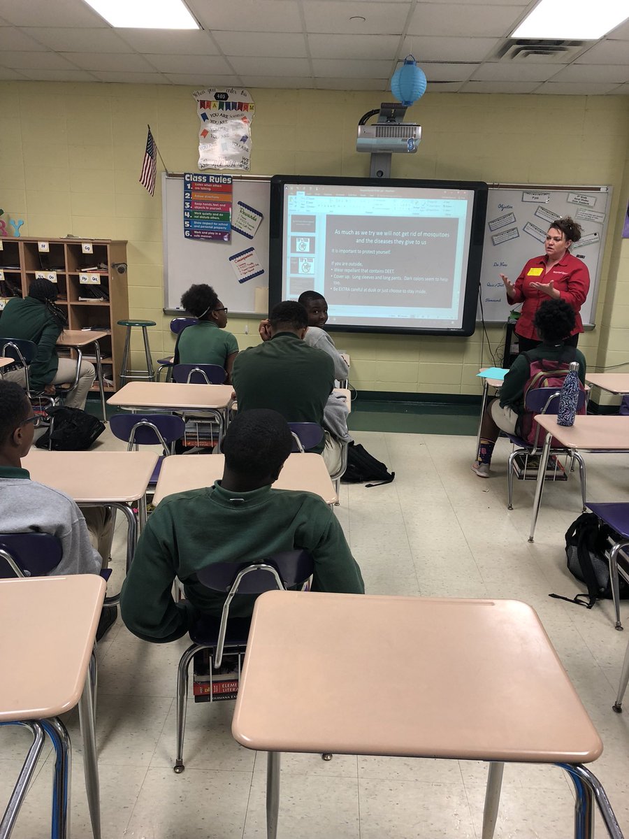 ECWPRIDE's tweet image. Our students really enjoyed learning about mosquito biology, ecology, disease prevention, and control in an interactive and exciting format!  Thank you Mrs. Dinee’ Devillier, Education Coordinator at Mosquito Control Services Inc. in St. John the Baptist.