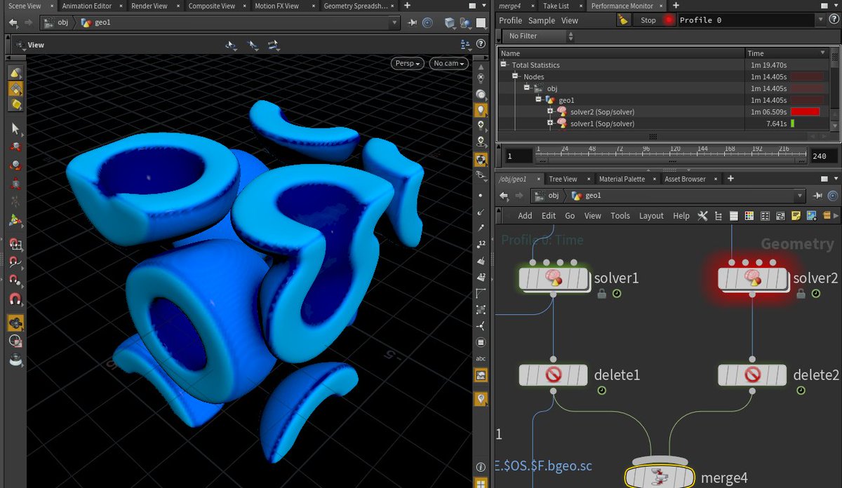 jhorikawa_err's tweet image. 3D Gray-ScottでGPUのOpenCLを使うとおよそ8~9倍の高速化。よきかな。 #Houdini #OpenCL