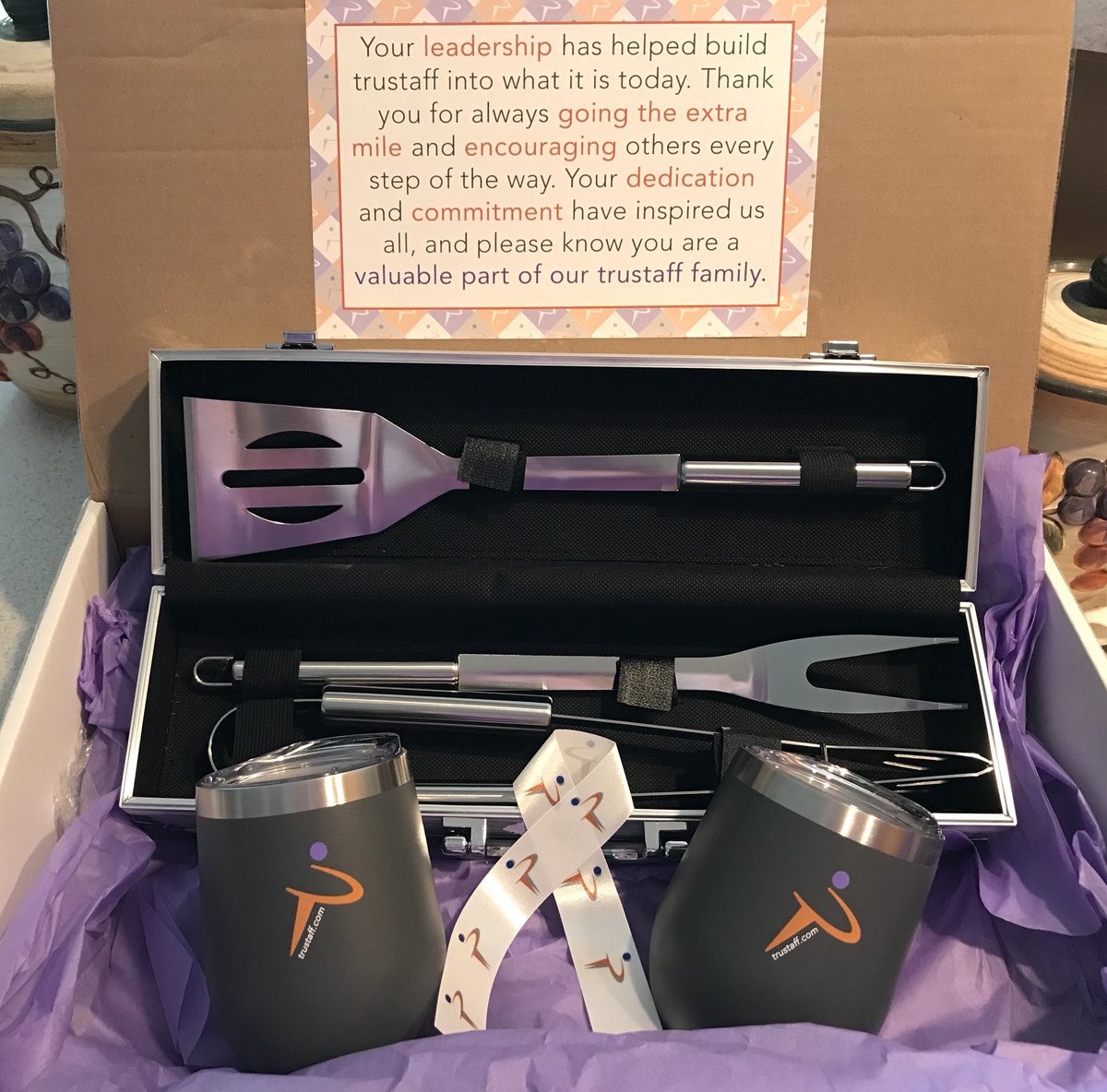 ddrinnon22611's tweet photo. Absolutely adore this company!!  Thanks to @trustaff for this incredibly nice delivery today!  #trustaff #truleadership #trufam #trustaffrocks https://t.co/J6jO0ug6Eh