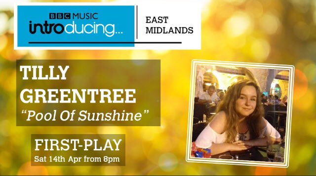 tillygreentree's tweet photo. Thanks for featuring my song! @deanjacksondj @BBCintroEMids 😁x https://t.co/nMvqxuPjVm