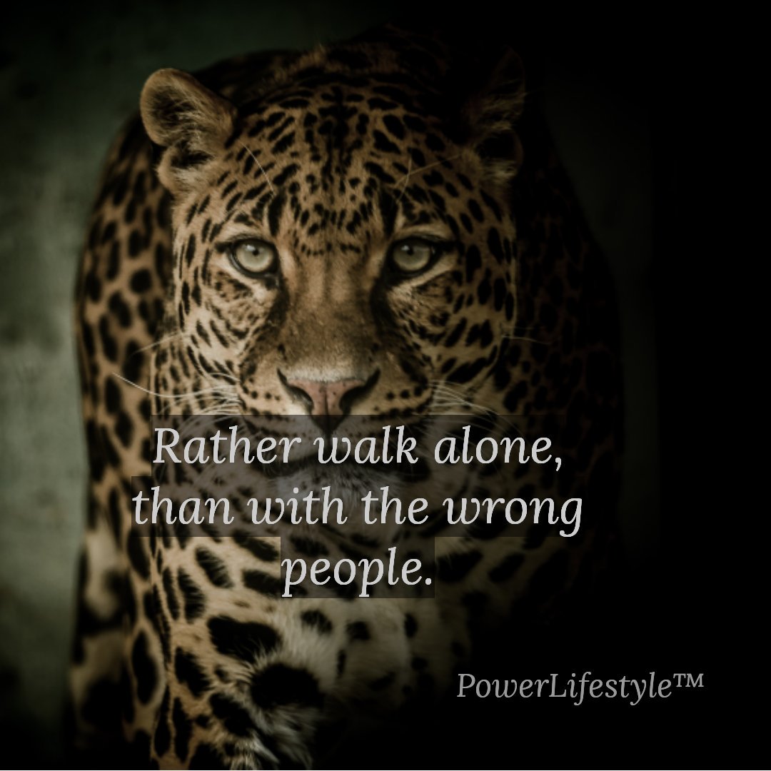 Learn to walk alone or you'll be (emotionally) dependable on others. Learn to rely on yourself rather than on others. Love &amp; accept yourself. Separate yourself from toxic people &amp; surround yourself with the ones being supportive. Similar values &amp; goals matter➡️#powerlifestyle