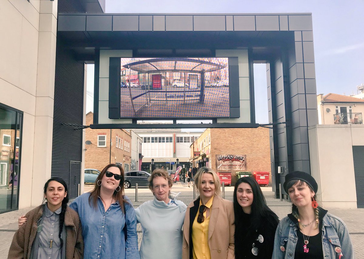 ArtistBlandine's tweet photo. Big shout out to #TheBigScreen #FocalPointGallery #Southend - amazing to see our films on that scale #bestDay #TOMA #WeAreForAnArtSchoolThat https://t.co/TzrsD3K3es
