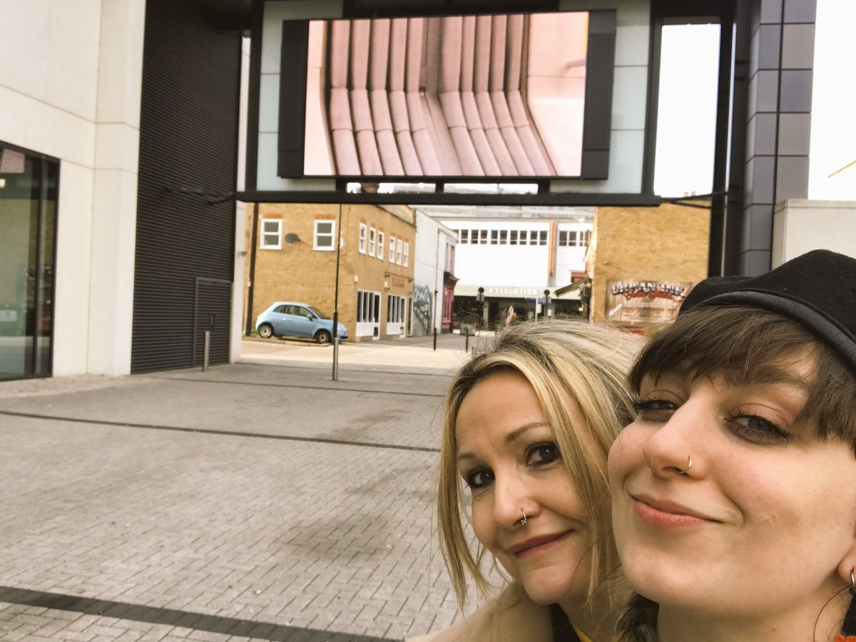 ArtistBlandine's tweet photo. Big shout out to #TheBigScreen #FocalPointGallery #Southend - amazing to see our films on that scale #bestDay #TOMA #WeAreForAnArtSchoolThat https://t.co/TzrsD3K3es