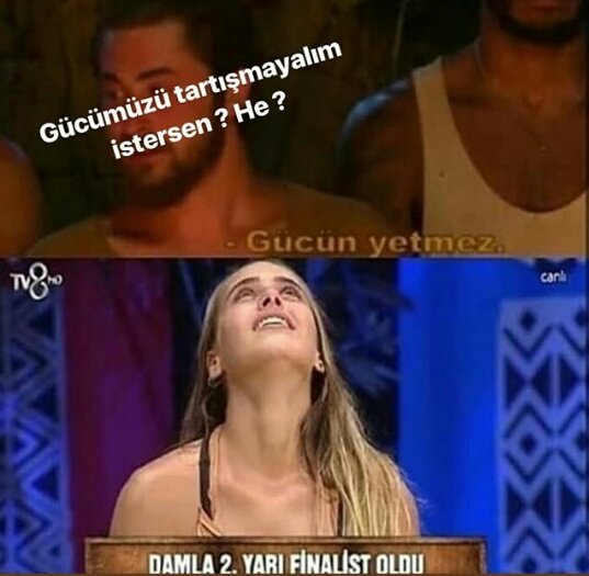 Bir kadına bu tabiri kullanmak ne kadar doğru diye tartışmak bile aptalca kadın erkek her kullanılamaz .Fobisi olduğu için bu tabiri kullanamassın Semih. Fink atmak kelimesi hiçbir şekilde söylenemez zaten Öykü Serter ve halk gereken cevabı verdi. Görmek istemyorz.
#Survivor2018