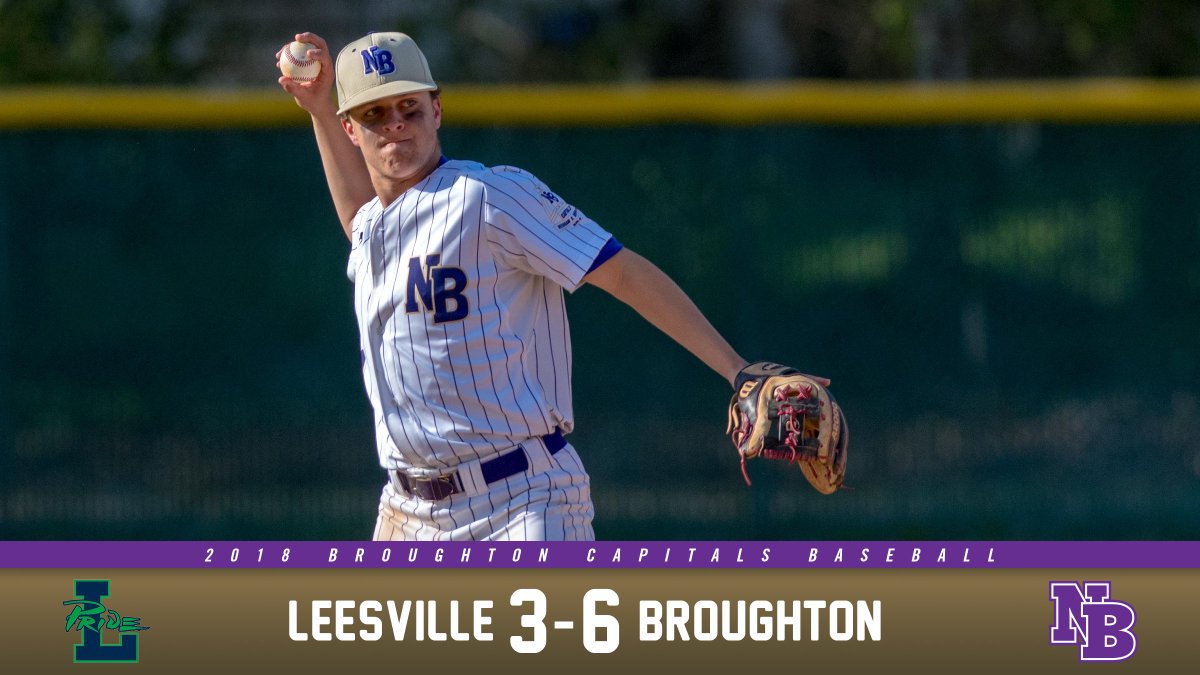MRidelCreative's tweet photo. Broughton varsity baseball defeated Leesville 6-3.
Game gallery - https://t.co/Q8xtAd4pAa https://t.co/xR4V3wb9HZ