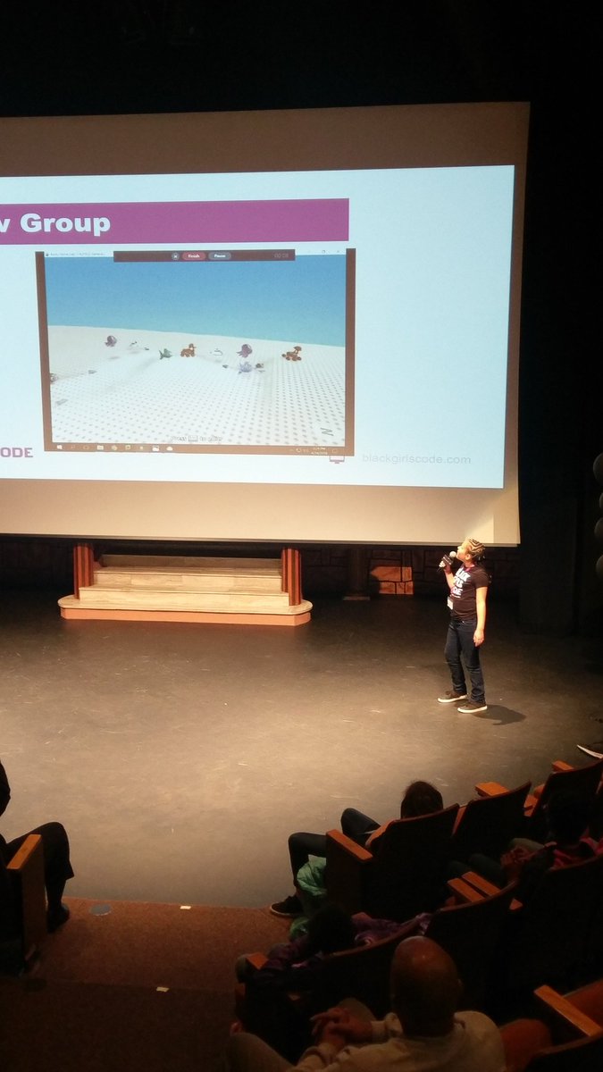 VolunteerBGCDAL's tweet photo. Haley, 9 created a dodge ball game on Kodu and shared with us during our showcase! #BGC #BGCgame https://t.co/gm3UzCO0Vl