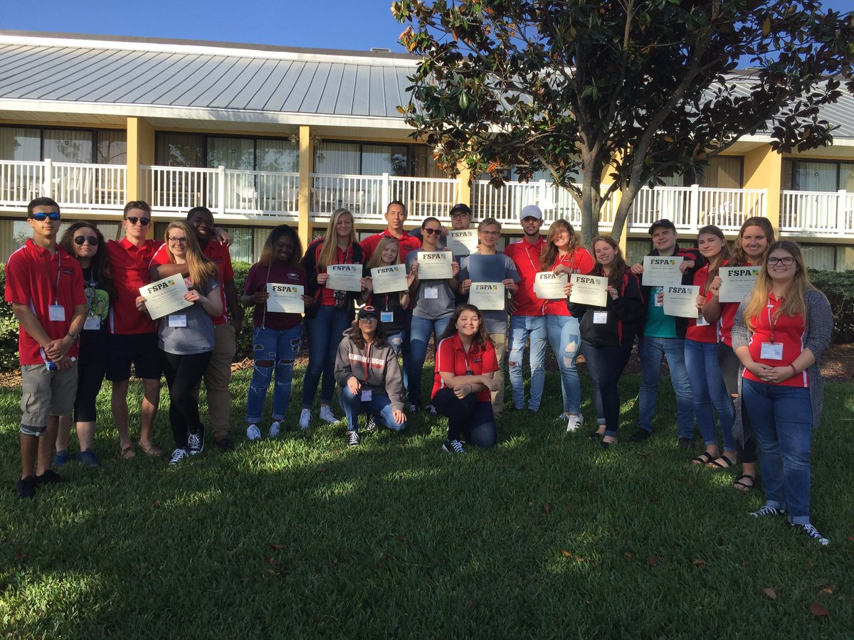 SeminoleRidgeTV's tweet photo. #FSPA2018 State Convention wrapped up with Seminole Ridge TV being called to the stage for 5 different contests! So proud of these great kids! @SRHSHawks @SDPBCChoiceCTE @pbcsd https://t.co/jH7bjhaiRW