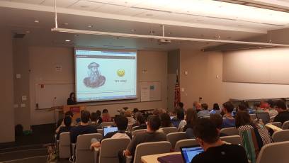 azanebrain's tweet image. Even if you didn't #learnJavascriptDeeply like @photomatt suggested back in 2015, "it's okay :)"
@lilbyrdy thinks #gutenberg gives #wp devs a hyper-focused opportunity to pick up #js skillz
#wcsd #wordcampsd #wordpress