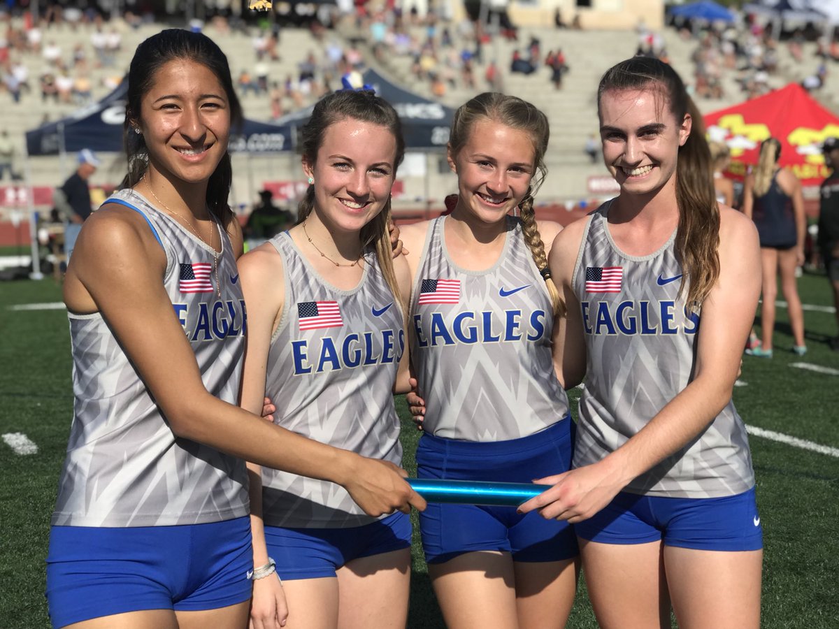 SMCHSTrack's tweet image. Girls FS 4x400, 🍊 County Champions!’