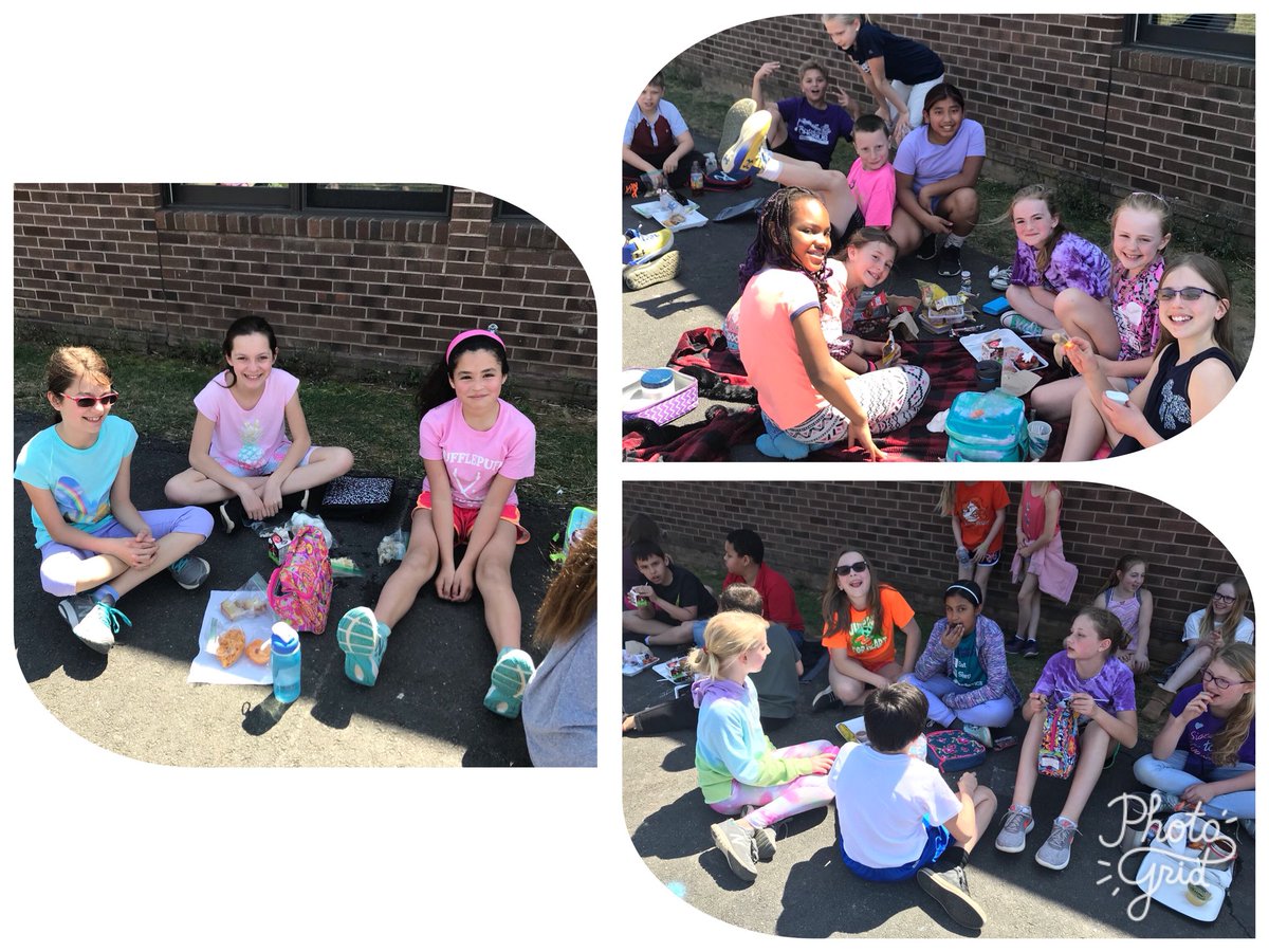 imonjl's tweet photo. 5th Grade enjoyed eating our lunch outside yesterday .... Yeah! Spring! #TmesEagles # https://t.co/eKrZONOqH8