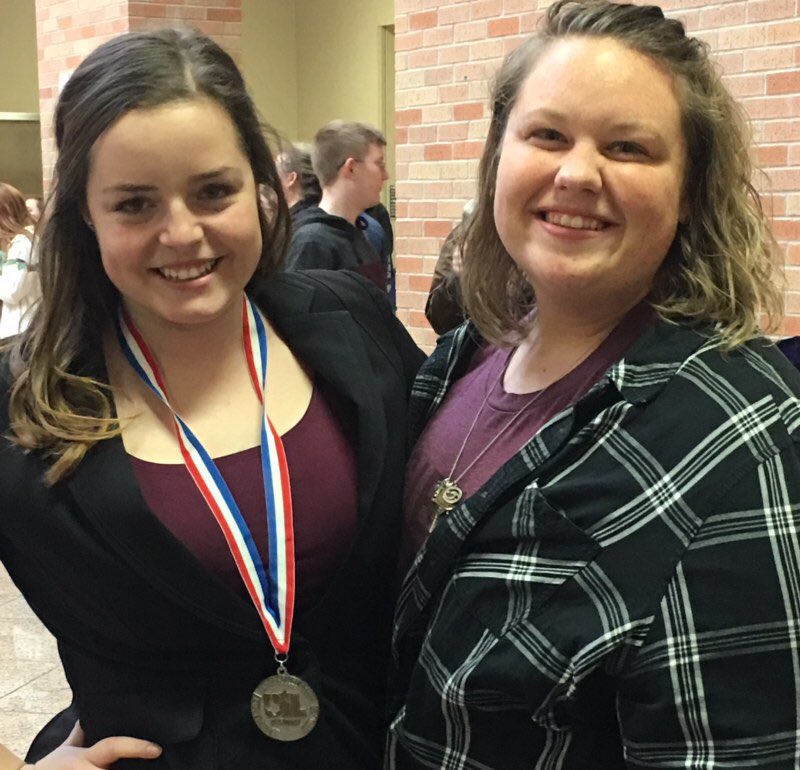 TeacherMcBeth's tweet photo. This girl is going to STATE!!!! I can’t express how proud of her I am!!! #allshedoesiswin https://t.co/vYSBMrz6Ge