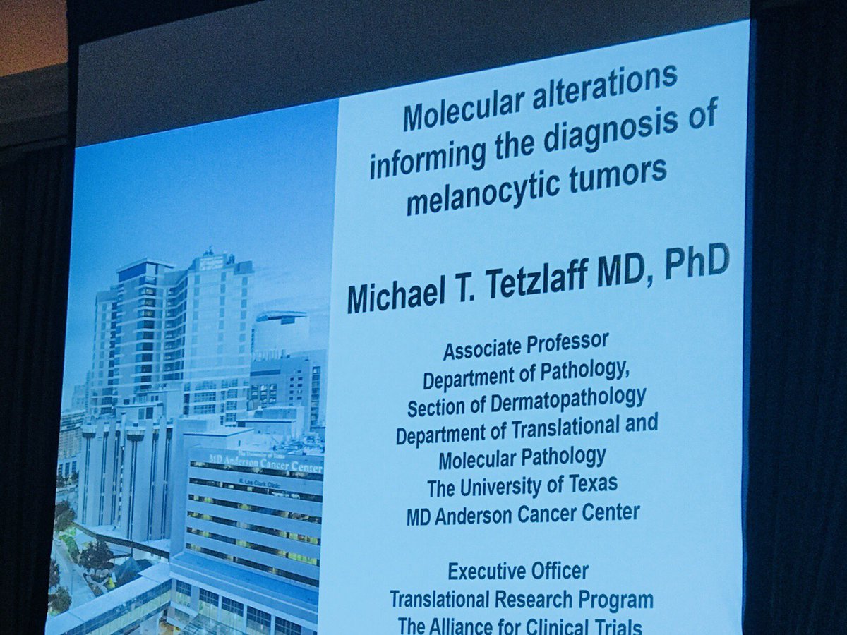 vgprieto14's tweet photo. #HSCP2018 Dr. Tetzlaff talk on molecular testing in melanocytic lesions https://t.co/MWntJgX8zl