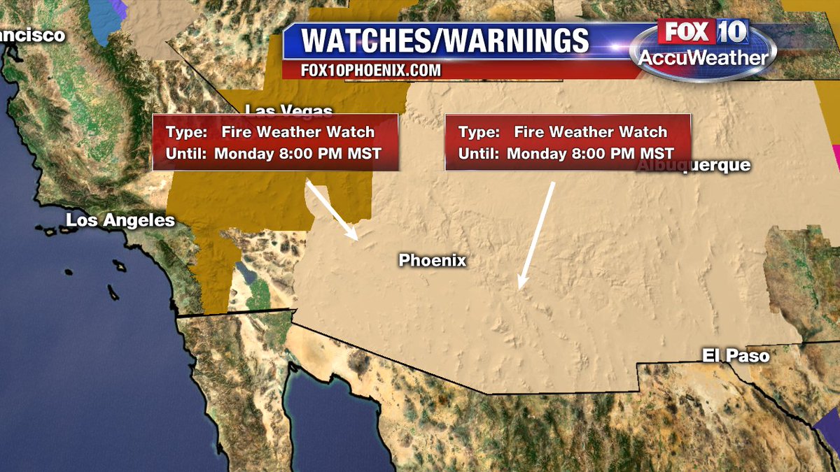A Watch or Warning has been issued for your area. Please go to