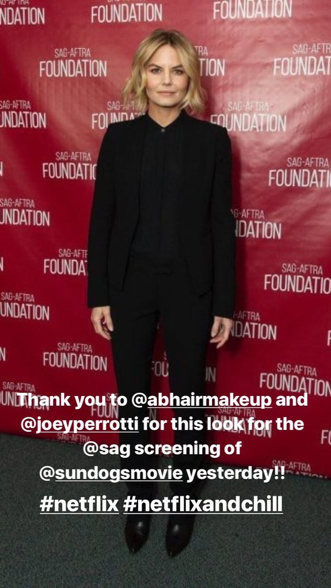AllAboutJMo's tweet photo. Thanks to @abhairmakeup &amp; #JoeyPerrotti for creating @jenmorrisonlive’s amazing look for the @sagaftraFOUND Conversations screening of @SunDogsFilm on April 13, 2018 in Los Angeles #JenniferMorrison #Sundogs #sagaftrafoundation #AaronBarry 📸 Jen’s Instagram story https://t.co/3sCcI8ZJ9X