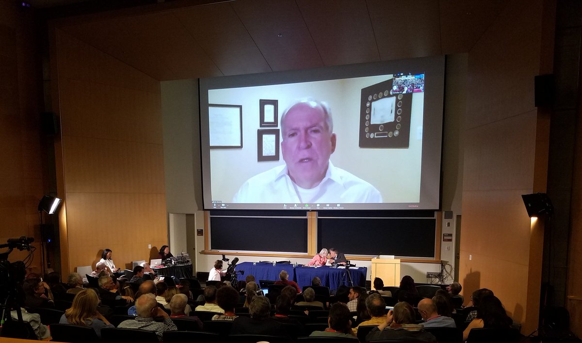 monicazlam's tweet photo. Former CIA Director @JohnBrennan joins #LoganSymposium2018 for an  interview about intelligence work, international politics and his opinion of Trump https://t.co/wMUMTIbT4C