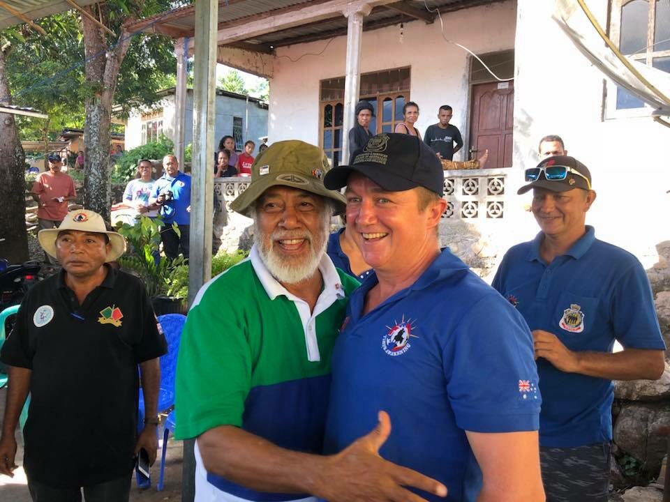 Massive day in Balibo and Maliana, welcomed by Xanana Gusmao and local veterans, visiting children in hospital, visiting sites of Australian soldiers contacts, and evening reflection as the sun sets. Everyone showing joyous spirits #TimorAwakening