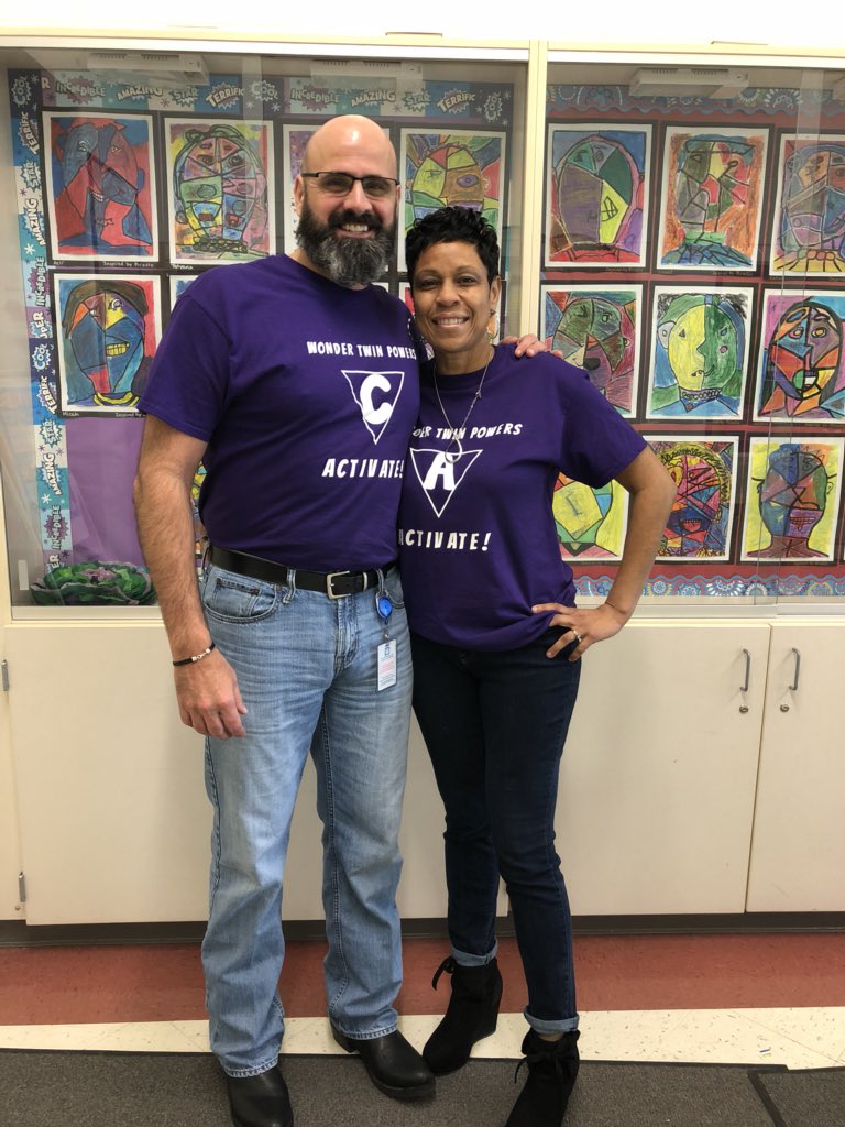 mrs_vEGES's tweet photo. Had to take a minute to recognize the amazing Wonder Twins who help keep @EastGarnerES running smoothly. Thank you for all that you do every day, both for students AND teachers! ����🏻💚💜 @oanderson2016 @OneGratefulMrC @WCPSSTeam #APWeek2018 https://t.co/FPHCtS9xDH