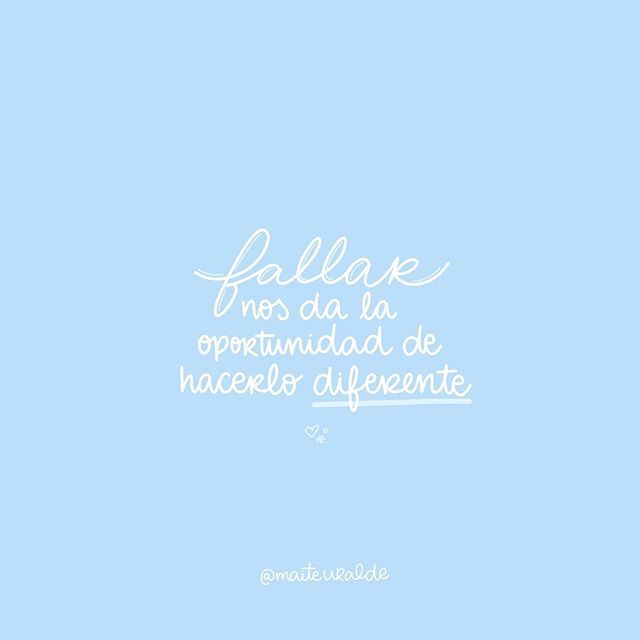 Esta frase de <a href="/annicoppola/">ANNI COPPOLA</a> se me quedó grabada del retiro al que fui el fin de semana pasado.⠀
⠀
Tenemos miedo a equivocarnos, a meter la pata, sobre todo cuando emprendemos. Fallar está bien, es parte del camino. Cuando nos salen mal las cosas que p… ift.tt/2GYSLGZ