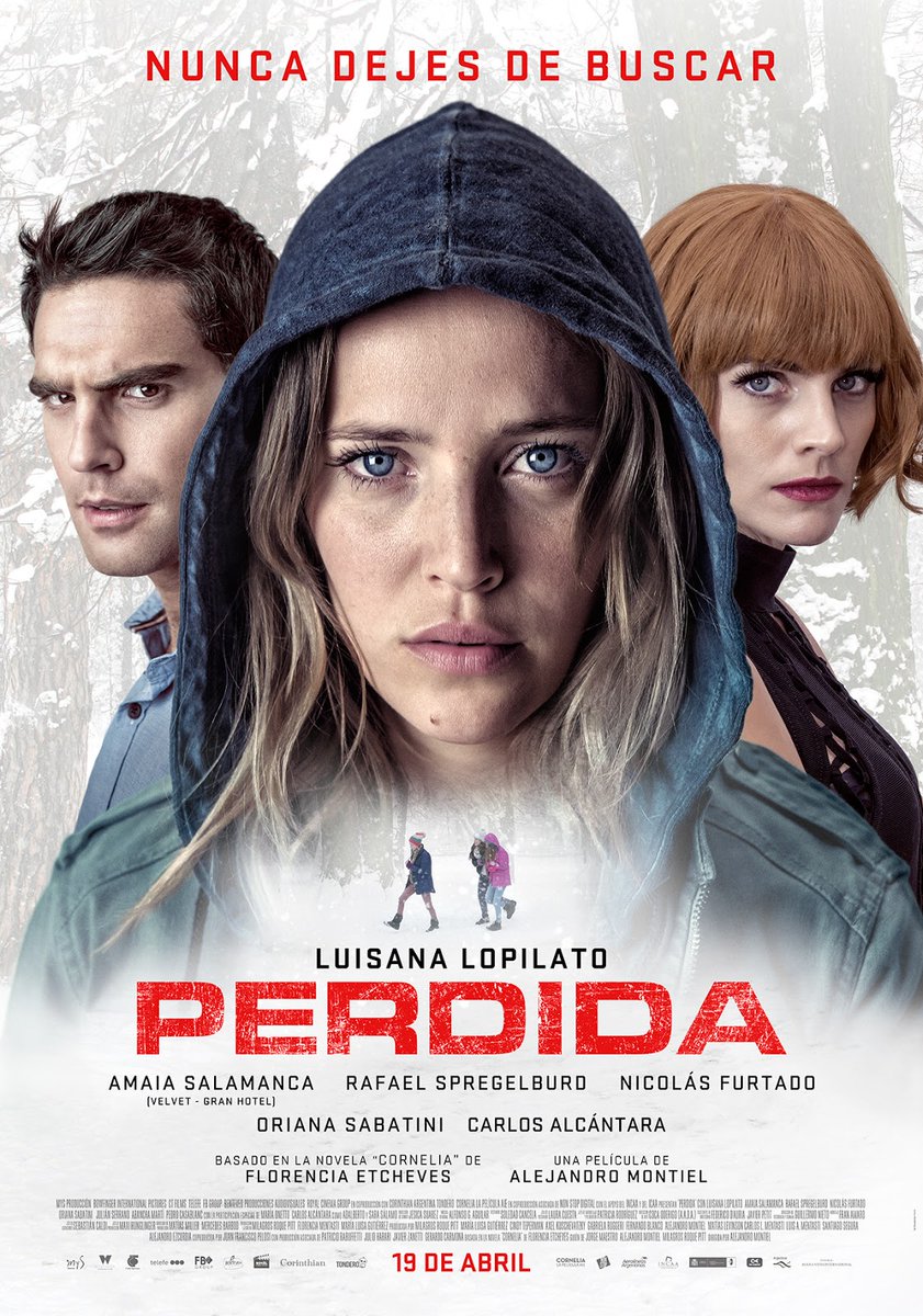 prensario's tweet photo. Argentina: esta trasnoche por @telefe se emite 
Especial sobre la película #Perdida  protagonizada por @lulopilato , Amaia Salamanca, @orisabatini , Nicolás Furtado y @JulianSerrano01 libro de @fetchevesa a estrenarse el jueves 19 de abril  @Perdidalapeli https://t.co/jLle8vKev0