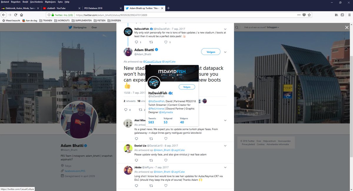 CasualCulture's tweet image. I know who was impersonating me I do not know for how long. That one took my personal name, my profile name, my profile pic, my background and my text and tweeting and re-tweeting under my name and he is now impersonating @ItsDavidFish. #hastostop @officialpes @Twitter