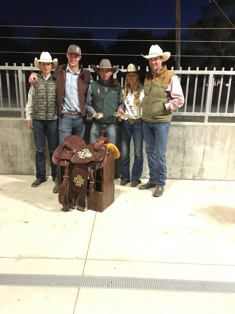 Congrats to the All Around winners of the 78th Annual Poly Royal Rodeo! All Around Cowgirl Courtney Wood!! All Around Cowboy Will Centoni!! Thank you Grocery Outlet and the Mike Leprino Family Foundation!