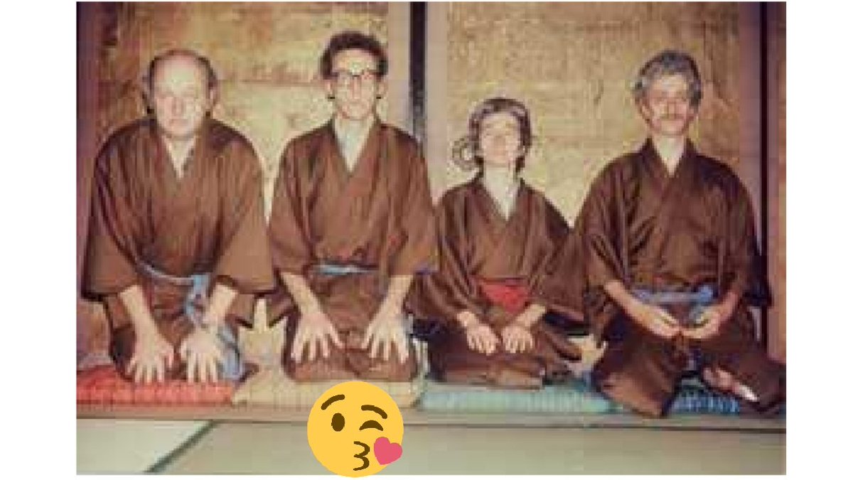 walter_club's tweet photo. Meditation in Kyoto. From left to right
Joachim, Prof. Walter Lewin, Ewa and Jan. (1995).......Everyone Love to see this😘 #4T❤️OP #4TLOP https://t.co/jnQ46I9LjA