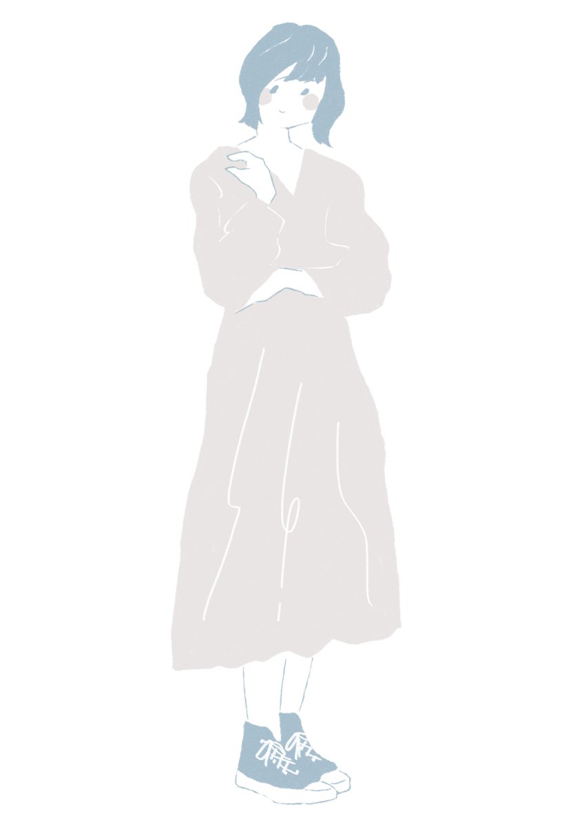 ゆきまる Na Tviteru グレーのワンピース Illustration Photoshop Onepiece Fashion Girl Gray Daily イラスト ワンピース 女の子 ファッション イラスト好きな人と繋がりたい