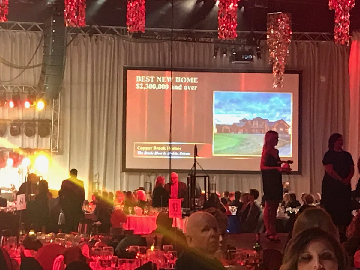 copperbrook's tweet image. Awesome to see our build on the big screen tonight. A great honor to be a finalist for a new build over $2,300,000. @BILDCR #BILDawards