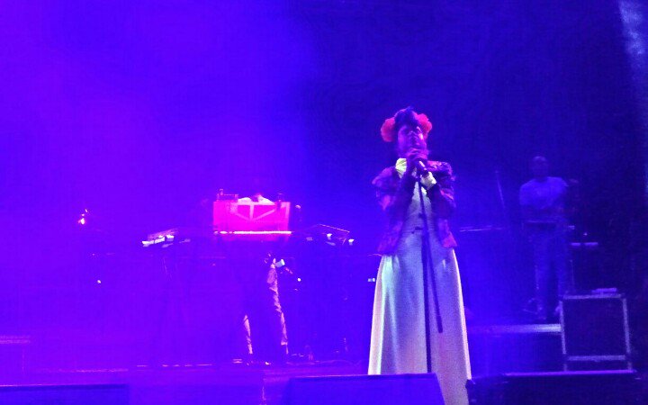 Disco_Lai's tweet photo. Bomba Estéreo en tarima, suena champeta-funk-rock-cumbia.
@isleoflightfest #iol2018 https://t.co/PfPNX1ROFN