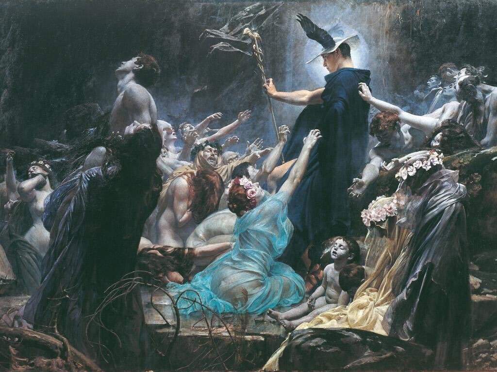 bradosti1's tweet photo. The Souls of Acheron, Adolf Hirémy-Hirschl #art https://t.co/MCSP2PbBAK