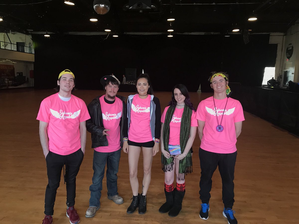 SubsonixOK's tweet photo. Feel too fucked up? Creepy dude wonโt stop dancing on you? Need water? Want help?
Find a Subsonix Angel.
We have staff members wearing neon shirts that are here to help. https://t.co/4zMkMLKjbJ