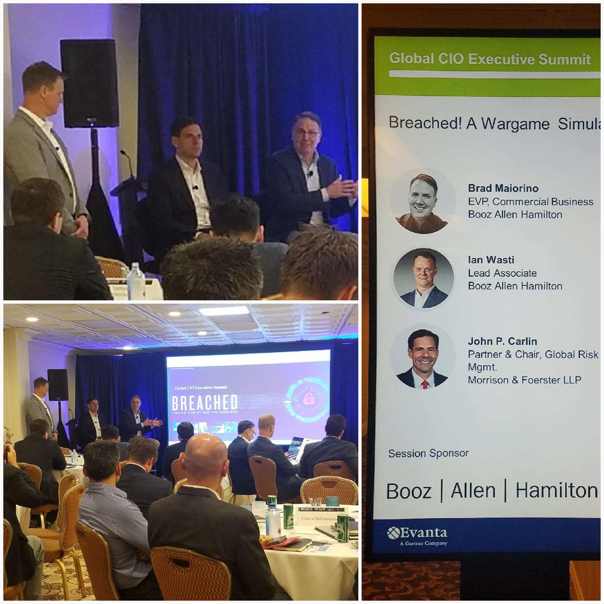 Facilitating CIOs to new perspectives on cyber breaches. <a href="/Evanta/">Evanta is now Gartner C-level Communities</a> Global CIO Summit <a href="/BoozAllen/">Booz Allen Hamilton</a>Cyber @BoozAllen