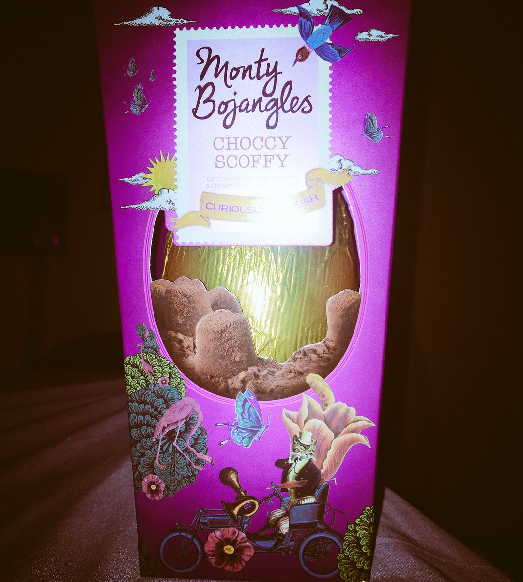 JennyPWButcher's tweet image. #montybojangles #choccyscoffy #coolpackaging 💏💜🦋🎺🌺🌳🎩 #lastofeaster #thankyou