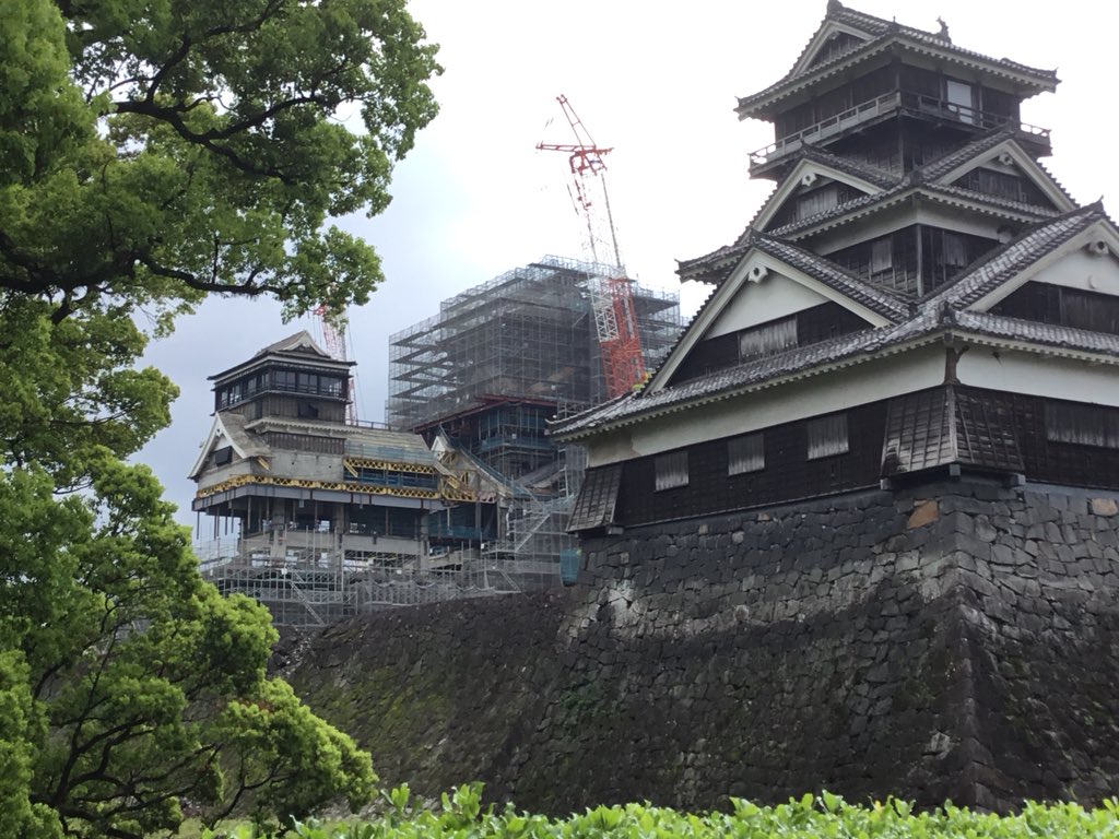2018／4／15日✨現在の熊本城🏯🍀🕊
