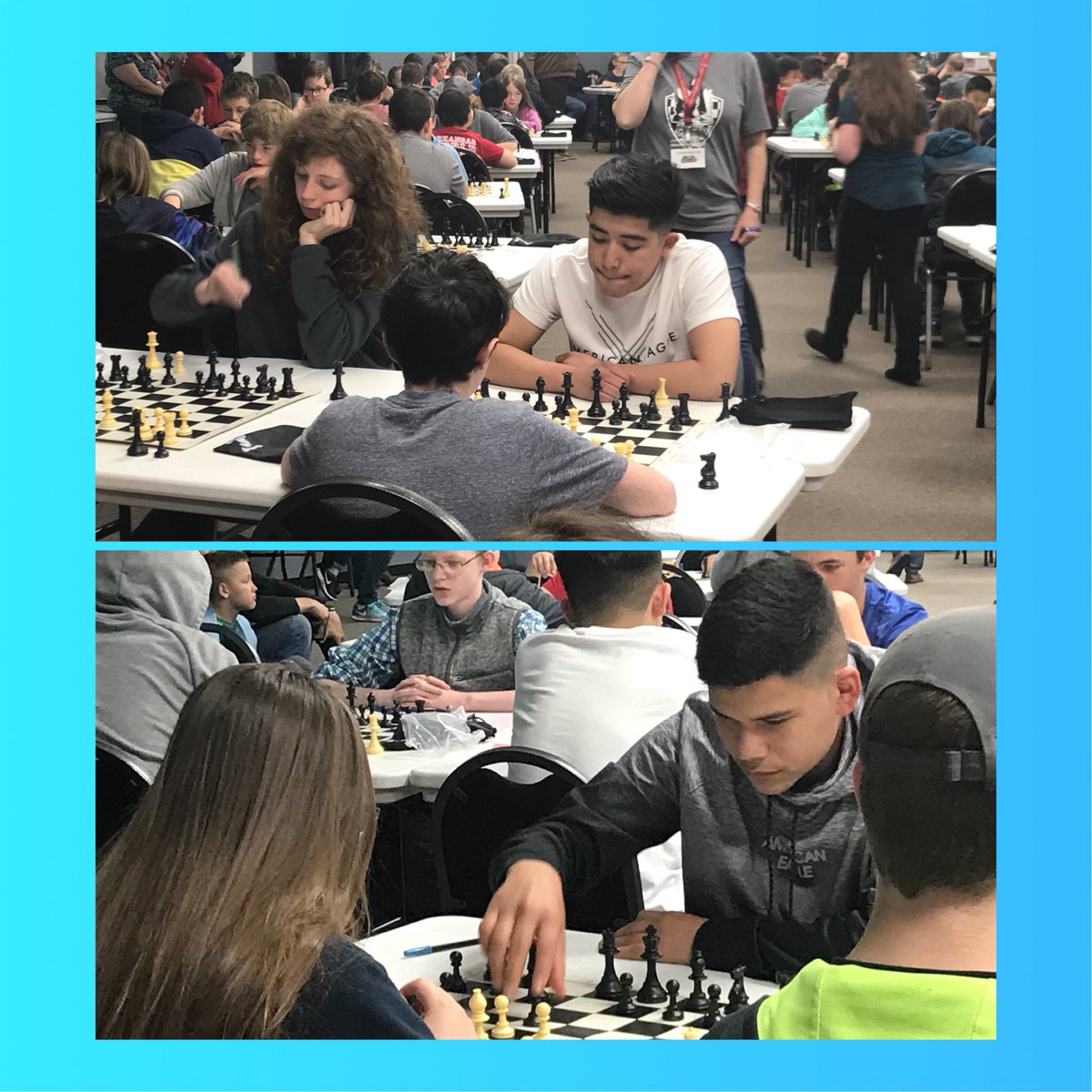 CoachJohnUnger's tweet photo. Two our chess stars competing today in Farmington! @NWAESC #decaturmiddle @rachelanna1 https://t.co/A9lBzM0QZu