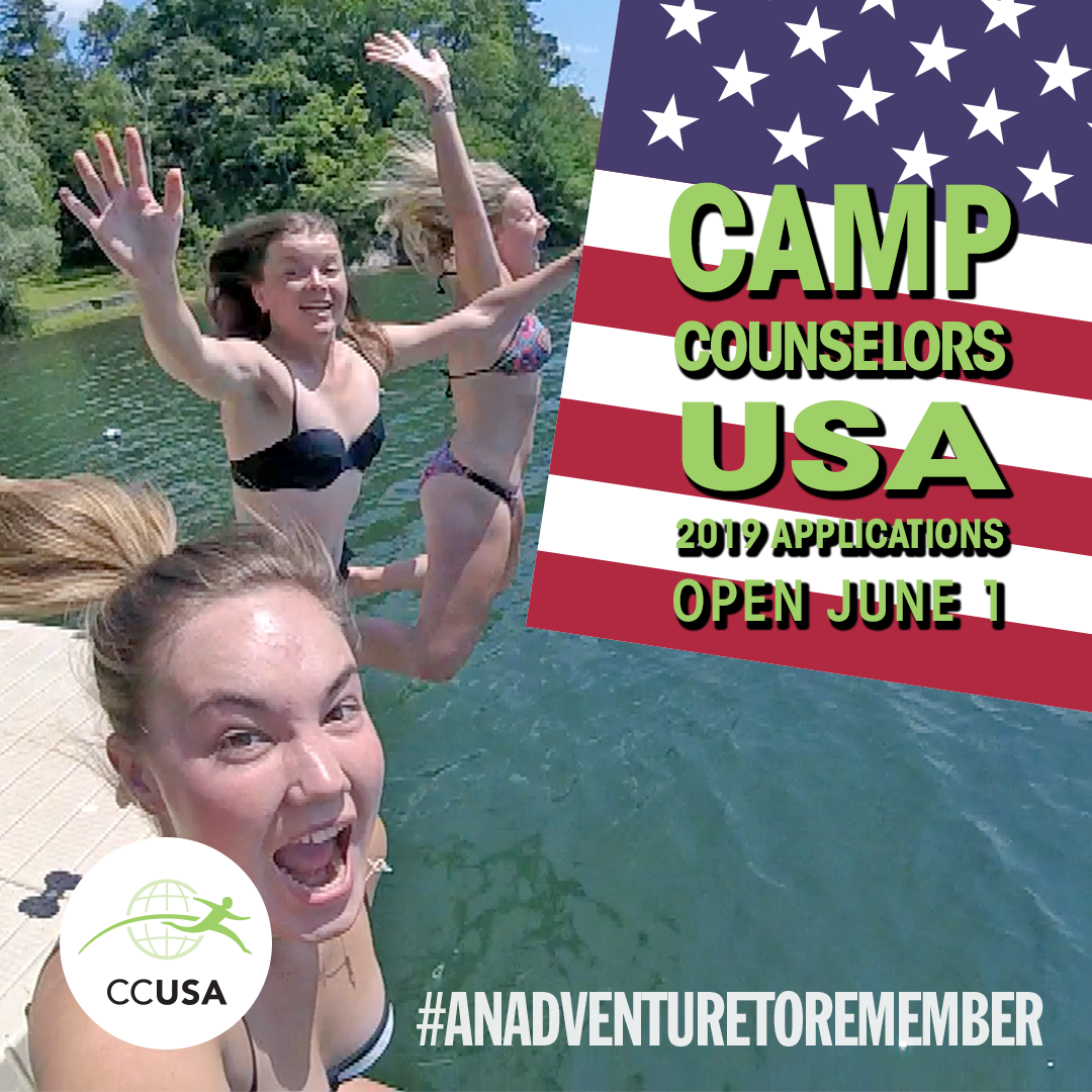 CCUSANZ's tweet photo. Camp Counselors USA 2019 applications will open June 1st.  For more information visit https://t.co/EneOrAIRrj #anadventuretoremember https://t.co/7mHXSpUkno