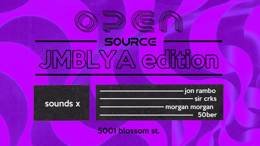 thejmblya's tweet image. HOUSTON! we're here TONIGHT with @opensourcee x @PrauperCreative 🕺🏾

open bar + hard copy jmblya tix for sale without the fees. pull up.